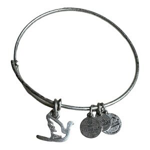 Alex and Ani Sacred Dove Charm Bangle Silver